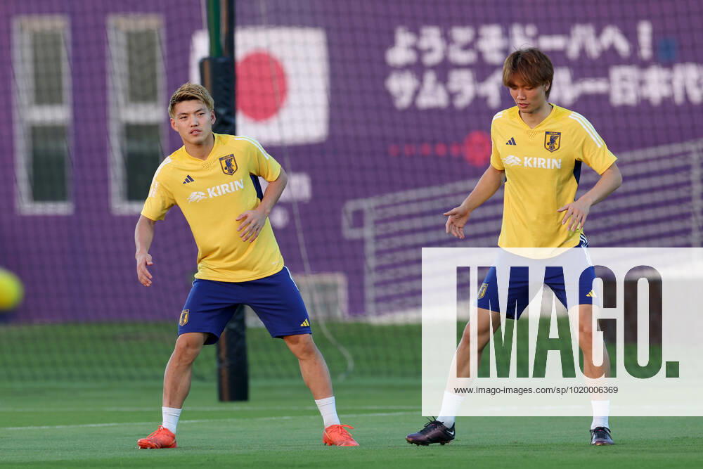 Japan Training Session - FIFA World Cup, WM, Weltmeisterschaft, Fussball Qatar 2022 Players of Japan during Japan training session at Al Sadd SC training center in Doha, Qatar on December 03, 2022. IgorxKralj PIXSELL