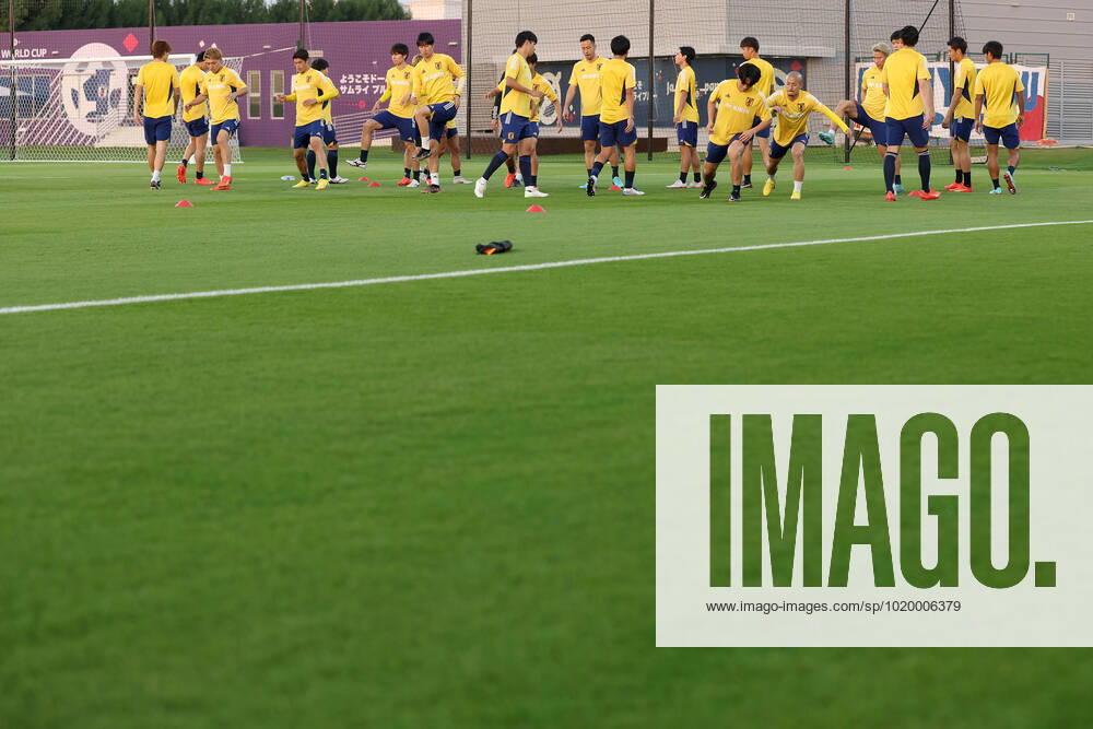 Japan Training Session - FIFA World Cup, WM, Weltmeisterschaft, Fussball Qatar 2022 Players of Japan during Japan training session at Al Sadd SC training center in Doha, Qatar on December 03, 2022. IgorxKralj PIXSELL