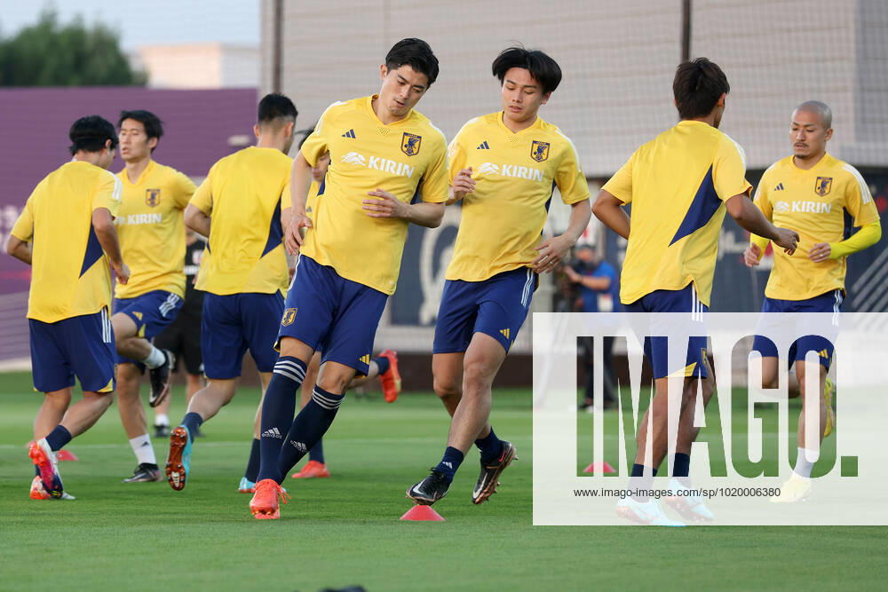 Japan Training Session - FIFA World Cup, WM, Weltmeisterschaft, Fussball Qatar 2022 Players of Japan during Japan training session at Al Sadd SC training center in Doha, Qatar on December 03, 2022. IgorxKralj PIXSELL
