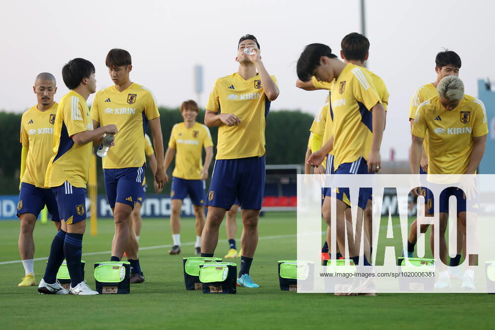 Japan Training Session - FIFA World Cup, WM, Weltmeisterschaft, Fussball Qatar 2022 Players of Japan during Japan training session at Al Sadd SC training center in Doha, Qatar on December 03, 2022. IgorxKralj PIXSELL