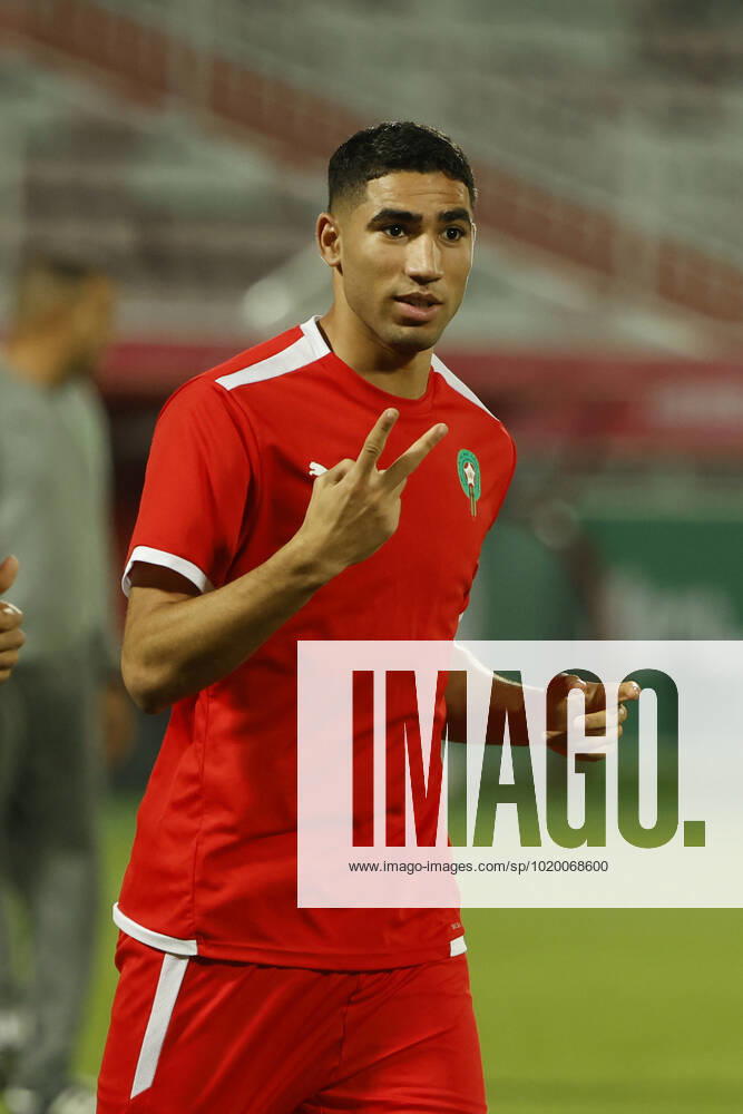 Morocco s defender Acharf Hakimi takes part in a training session of the team held at Doha, Qatar, 05 December 2022. Marruecos will face Spain on the upcoming 06 December in a round of 16 soccer match of the Qatar 2022 World Cup. Morocco s training session !ACHTUNG: NUR REDAKTIONELLE NUTZUNG!