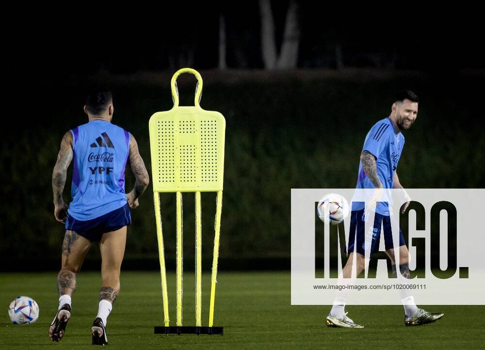 DOHA Lionel Messi during a training session for the Argentina national team on December 5, 2022 in Doha, Qatar Argentina will meet the Dutch national team in the eighth final ANP KOEN VAN WEEL FIFA World Cup Qatar 2022 2022 ANPxSportx IVx 458922439 originalFilename: 458922439