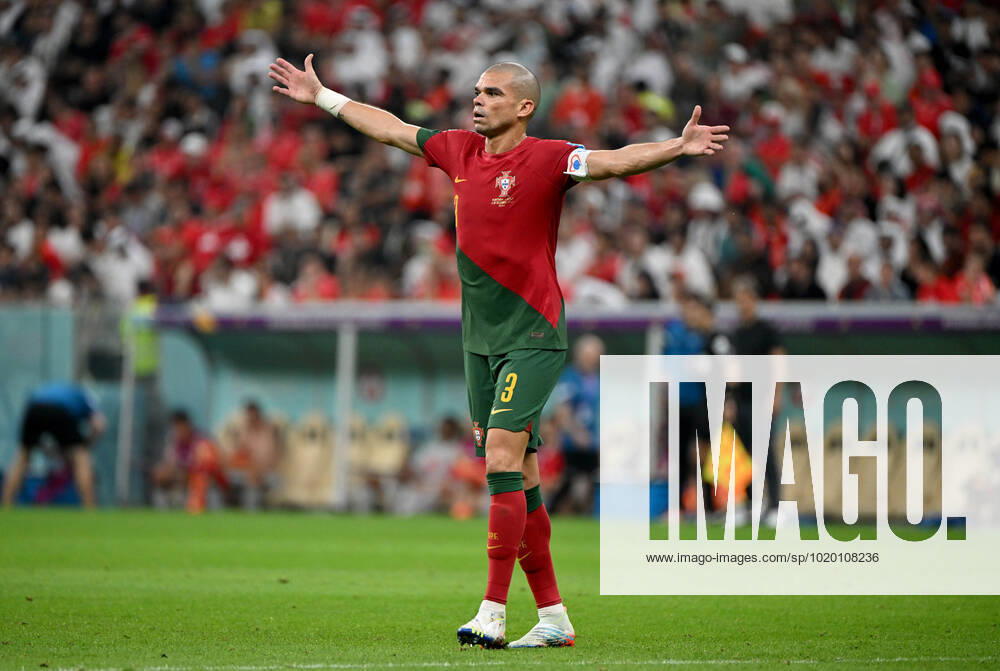 Football, men, 2022 23 season, World Cup in Qatar, Round of 16, Portugal Switzerland 6 1 at Lusail Iconic Stadium in Lusail, Pepe Portugal , 06 12 2022,