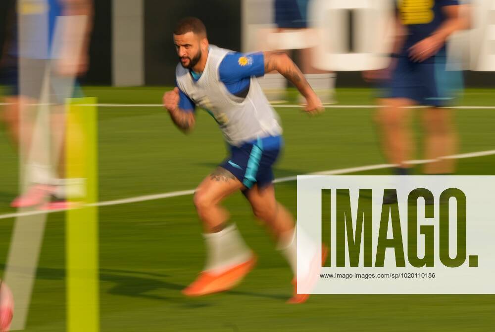 Mandatory Credit: Photo by Dave Shopland Shutterstock (13652017n) Kyle Walker of England England Training and press conference, PK, Pressekonferenz FIFA World Cup, WM, Weltmeisterschaft, Fussball 2022, Football, Al Wakrah Sports Complex, Al Wakrah, Qatar - 07 Dec 2022 Editorial Use Only England Training and Press Conference, FIFA World Cup 2022, Football, Al Wakrah Sports Complex, Al Wakrah, Qatar - 07 Dec 2022 Editorial Use Only
