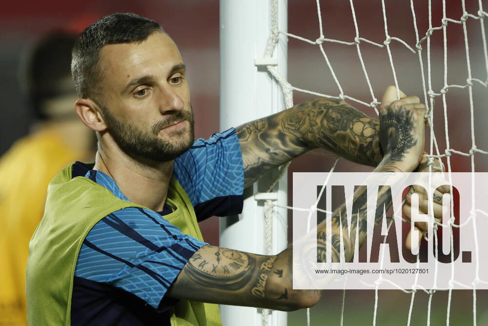 Croatia s midfielder Marcelo Brozovic takes part in training session held in Doha, Qatar, 08 December 2022. Croatia will face Brazil in their FIFA World Cup, WM, Weltmeisterschaft, Fussball 2022 quarter final soccer match on 09 December. Croatia s training session !ACHTUNG: NUR REDAKTIONELLE NUTZUNG!