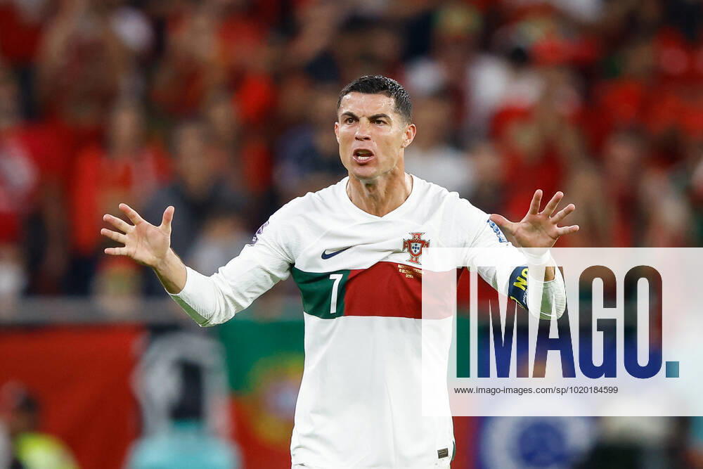 Morocco vs portugal DOHA, CA - 10.12.2022: MOROCCO VS PORTUGAL - CRISTIANO RONALDO of Portugal during the match between Morocco and Portugal, valid for the quarterfinals of the World Cup, held at the Al Thumama Stadium in Doha, Qatar. (Photo: Rodolfo Buhrer La Imagem Fotoarena) x2308618x RodolfoxBuhrer