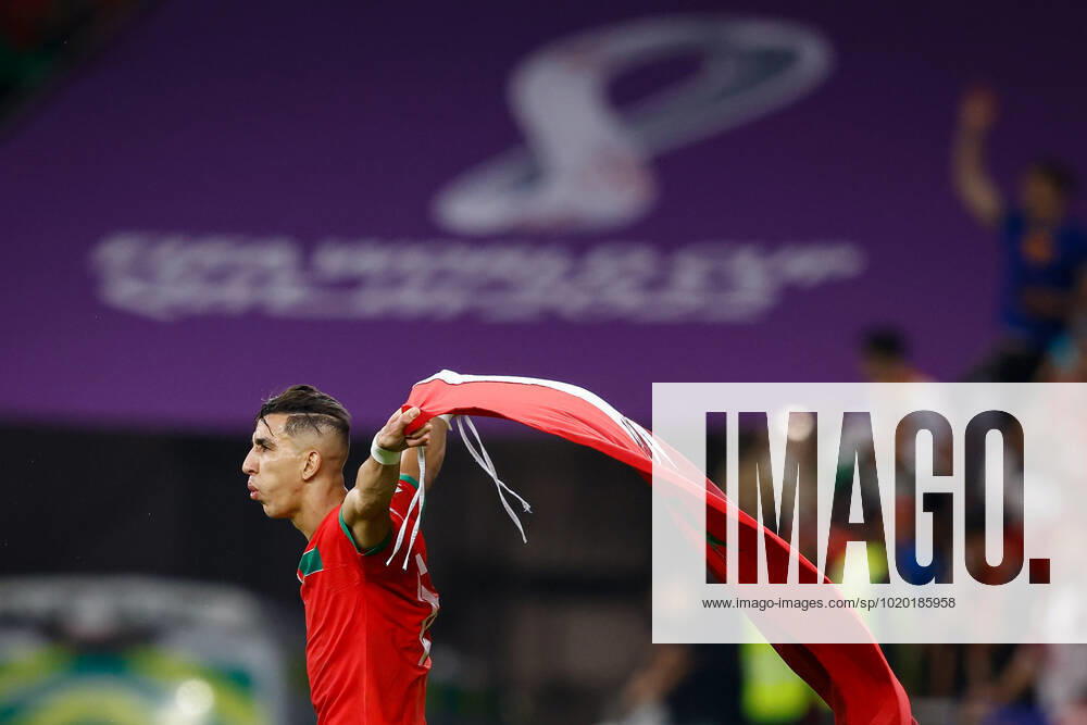 Morocco vs portugal DOHA, CA - 10.12.2022: MOROCCO VS PORTUGAL - EL YAMIQ Jawad of Morocco during the match between Morocco and Portugal, valid for the quarterfinals of the World Cup, held at the Al Thumama Stadium in Doha, Qatar. (Photo: Rodolfo Buhrer La Imagem Fotoarena) x2308663x RodolfoxBuhrer