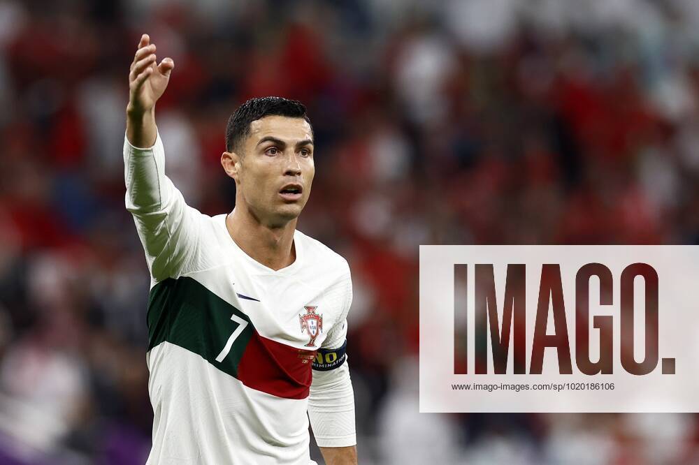 DOHA Cristiano Ronaldo of Portugal during the FIFA World Cup Qatar 2022 quarterfinal match between Morocco and Portugal at Al Thumama Stadium on December 10, 2022 in Doha, Qatar ANP KOEN VAN WEEL netherlands out belgium out Doha IVx 459212180 originalFilename: 0196378527st