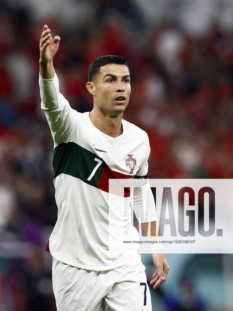 DOHA Cristiano Ronaldo of Portugal during the FIFA World Cup Qatar 2022 quarterfinal match between Morocco and Portugal at Al Thumama Stadium on December 10, 2022 in Doha, Qatar ANP KOEN VAN WEEL netherlands out belgium out Doha IVx 459212184 originalFilename: 0196378539st