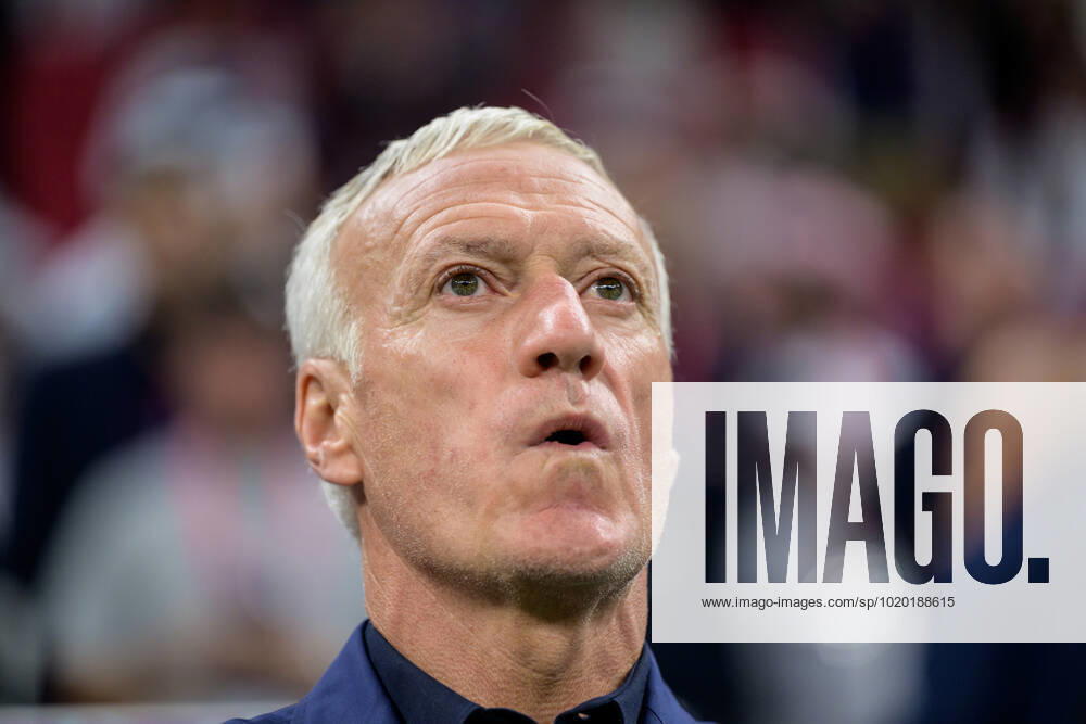 head coach Didier Deschamps of France during the FIFA World Cup 2022 quarterfinal between England and France on December 10, 2022 in Doha Photo Joel Marklund BILDBYRAN code JM JM0409 bbeng football football soccer fotball vm fotbols vm fotbols vm fotbols vm 2022 fifa world cup 2022 quarterfinal quarter final quarter final england france france,