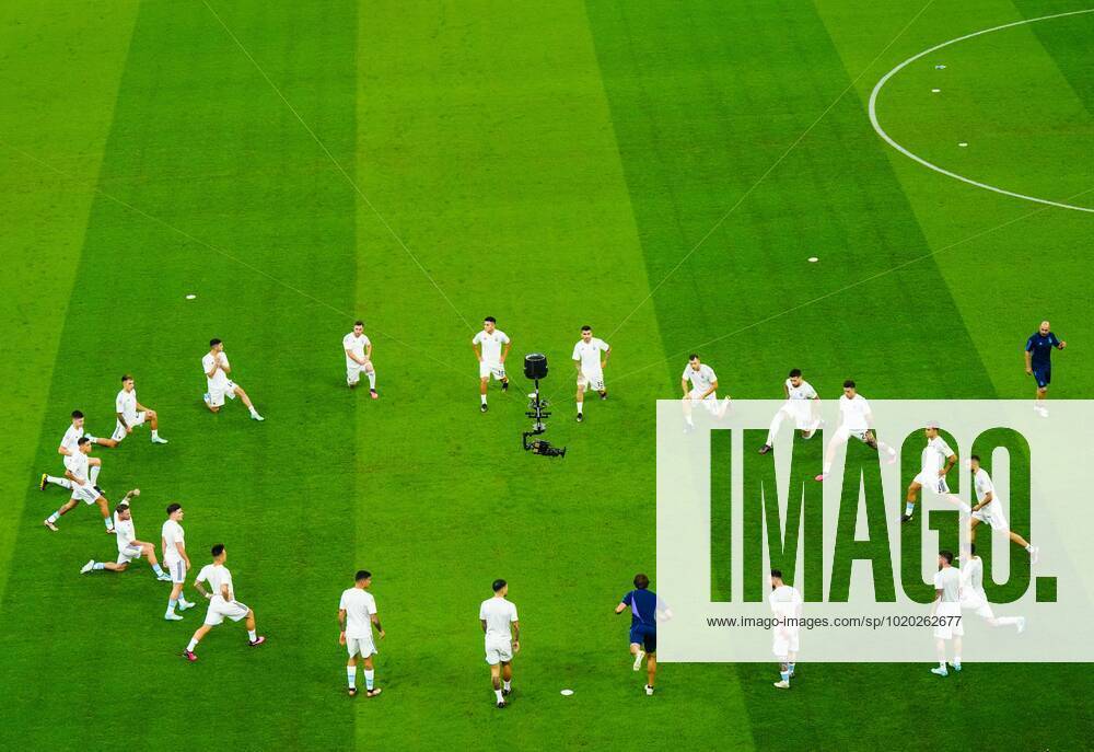 Mandatory Credit: Photo by Javier Garcia Shutterstock (13661834t) Argentina warm up Argentina v Croatia, FIFA World Cup, WM, Weltmeisterschaft, Fussball 2022, Semi Final, Football, Lusail Stadium, Al Daayen, Qatar - 13 Dec 2022 Editorial Use Only Argentina v Croatia, FIFA World Cup 2022, Semi Final, Football, Lusail Stadium, Al Daayen, Qatar - 13 Dec 2022 Editorial Use Only