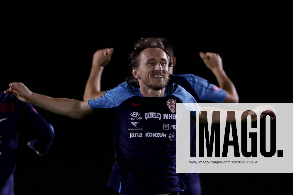 Croatia s player Luca Modric participates in his national team, Nationalteam s training session in Doha, Qatar, 15 December 2022. Croatia is to face Morocco in a FIFA World Cup, WM, Weltmeisterschaft, Fussball Qatar 2022 match for the third and fourth place on 17 December. Croatia s training session !ACHTUNG: NUR REDAKTIONELLE NUTZUNG!