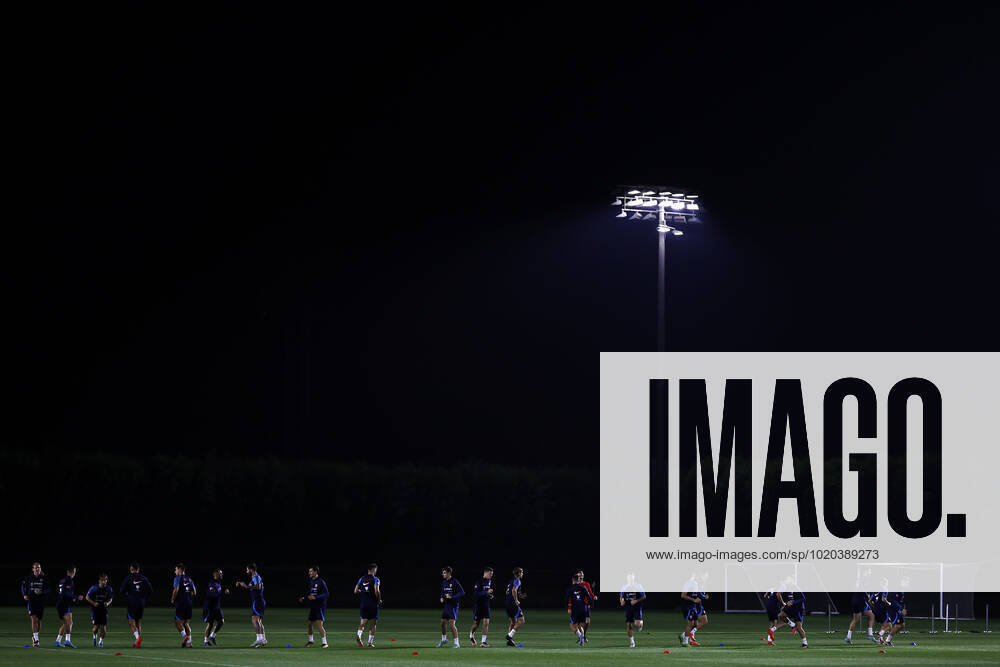 Croatia s players participate in their national team, Nationalteam s training session in Doha, Qatar, 15 December 2022. Croatia is to face Morocco in a FIFA World Cup, WM, Weltmeisterschaft, Fussball Qatar 2022 match for the third and fourth place on 17 December. Croatia s training session !ACHTUNG: NUR REDAKTIONELLE NUTZUNG!