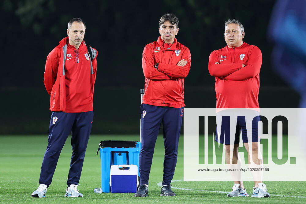 Training of the Croatian national football team Head coach Zlatko Dalic during the training of the Croatian national football team at Al Ersal 3 camp in Doha, Qatar on December 15, 2022. GoranxStanzl PIXSELL
