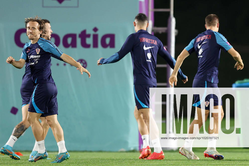 Training of the Croatian national football team Luka Modric during the training of the Croatian national football team at Al Ersal 3 camp in Doha, Qatar on December 15, 2022. GoranxStanzl PIXSELL