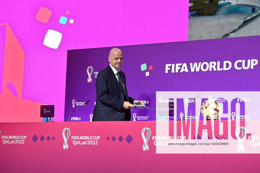 FIFA President Gianni INFANTINO, takes the stage FIFA Press Conference on 16 22 2022 Closing Press Conference Football World Cup 20122 in Qatar from 20 11 18 12 2022