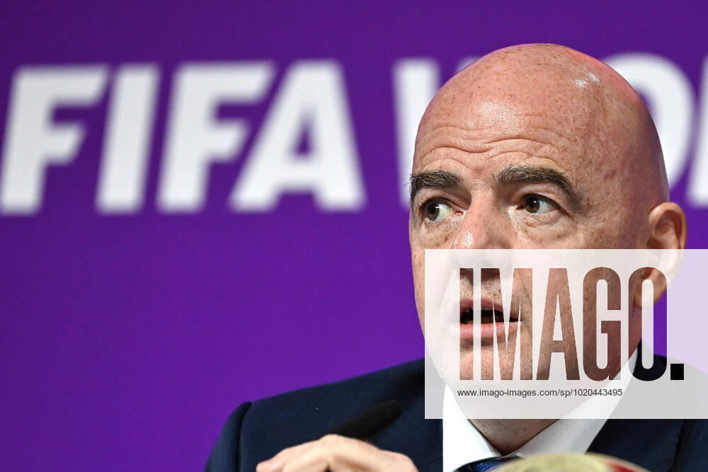 FIFA President Gianni INFANTINO, single image,cropped single image,portrait,portrait FIFA Press Conference on 16 22 2022 Closing Press Conference Football World Cup 20122 in Qatar from 20 11 18 12 2022