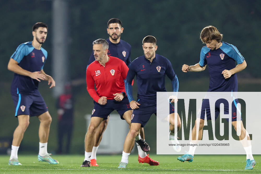 Training of the Croatian national football team Andrej Kramaric during the training of the Croatian national football team at Al Esal 3 camp the day before the match against Morocco in Doha, Qatar on December 16, 2022. GoranxStanzl PIXSELL