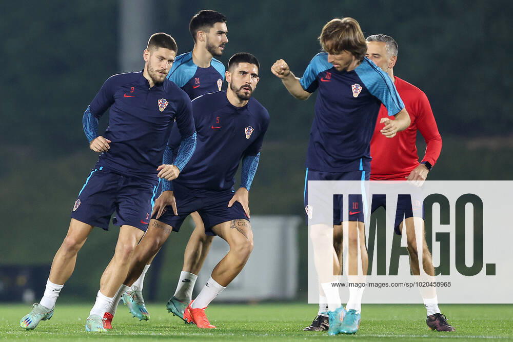 Training of the Croatian national football team Luka Modric during the training of the Croatian national football team at Al Esal 3 camp the day before the match against Morocco in Doha, Qatar on December 16, 2022. GoranxStanzl PIXSELL