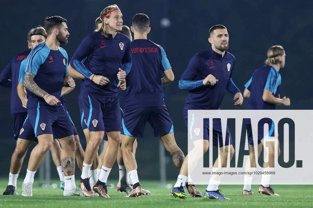 Training of the Croatian national football team Marko Livaja and Mateo Kovacic during the training of the Croatian national football team at Al Esal 3 camp the day before the match against Morocco in Doha, Qatar on December 16, 2022. GoranxStanzl PIXSELL