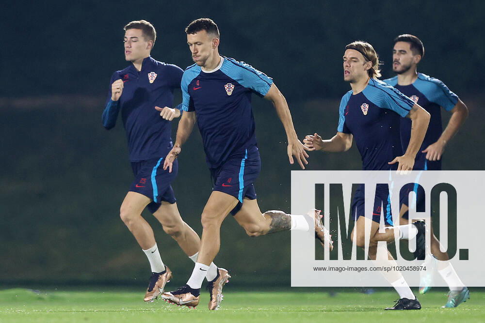 Training of the Croatian national football team Ivan Perisic and Borna Sosa during the training of the Croatian national football team at Al Esal 3 camp the day before the match against Morocco in Doha, Qatar on December 16, 2022. GoranxStanzl PIXSELL