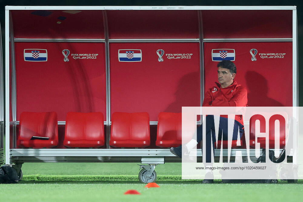 Training of the Croatian national football team Head coach Zlatko Dalic during the training of the Croatian national football team at Al Esal 3 camp the day before the match against Morocco in Doha, Qatar on December 16, 2022. GoranxStanzl PIXSELL