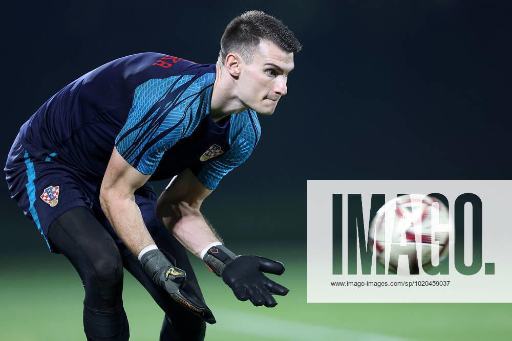Training of the Croatian national football team Dominik Livakovic during the training of the Croatian national football team at Al Esal 3 camp the day before the match against Morocco in Doha, Qatar on December 16, 2022. GoranxStanzl PIXSELL