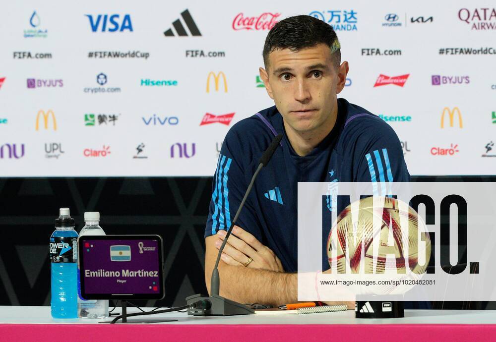 Mandatory Credit: Photo by Dave Shopland Shutterstock (13670834b) Lisandro Martinez of Argentina press conference, PK, Pressekonferenz Argentina Press Conference, FIFA World Cup, WM, Weltmeisterschaft, Fussball 2022, Football, Main Media Centre, Doha, Qatar - 17 Dec 2022 Editorial Use Only Argentina Press Conference, FIFA World Cup 2022, Football, Main Media Centre, Doha, Qatar - 17 Dec 2022 Editorial Use Only