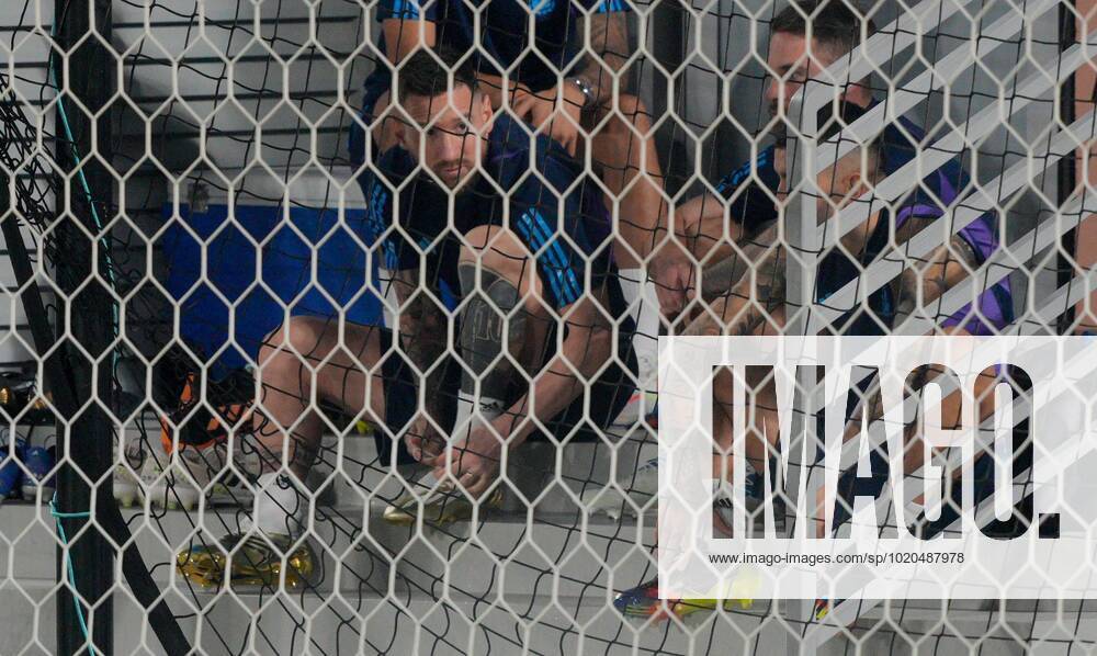 Mandatory Credit: Photo by Dave Shopland Shutterstock (13670844e) Lionel Messi of Argentina prepares for training Argentina Training, FIFA World Cup, WM, Weltmeisterschaft, Fussball 2022, Football, Qatar University Training Site, Doha, Qatar - 17 Dec 2022 Editorial Use Only Argentina Training, FIFA World Cup 2022, Football, Qatar University Training Site, Doha, Qatar - 17 Dec 2022 Editorial Use Only