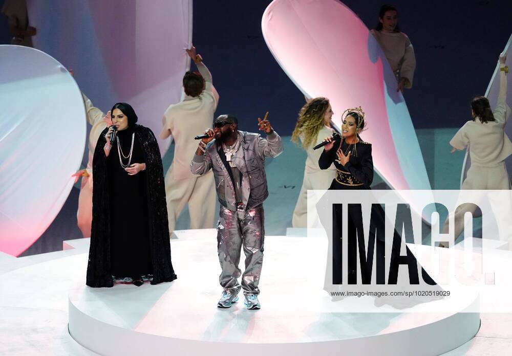 Mandatory Credit: Photo by Javier Garcia Shutterstock (13670815w) Performers during the closing ceremony Argentina v France, FIFA World Cup, WM, Weltmeisterschaft, Fussball 2022, Final, Football, Lusail Stadium, Al Daayen, Qatar - 18 Dec 2022 Editorial Use Only Argentina v France, FIFA World Cup 2022, Final, Football, Lusail Stadium, Al Daayen, Qatar - 18 Dec 2022 Editorial Use Only