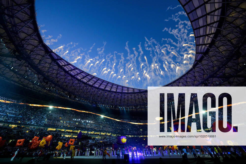 View of the closing ceremony ahead of the FIFA World Cup 2022 final between Argentina and France on December 18, 2022 in Doha Photo Joel Marklund BILDBYRAN code JM JM0415 bbeng football football soccer fotball vm fotbols vm fotbols vm fotbols vm 2022 fifa world cup 2022 final argentina france france,