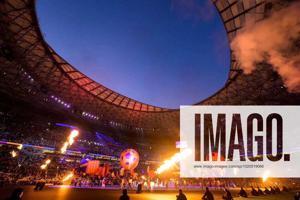View of the closing ceremony ahead of the FIFA World Cup 2022 final between Argentina and France on December 18, 2022 in Doha Photo Joel Marklund BILDBYRAN code JM JM0415 bbeng football football soccer fotball vm fotbols vm fotbols vm fotbols vm 2022 fifa world cup 2022 final argentina france france,