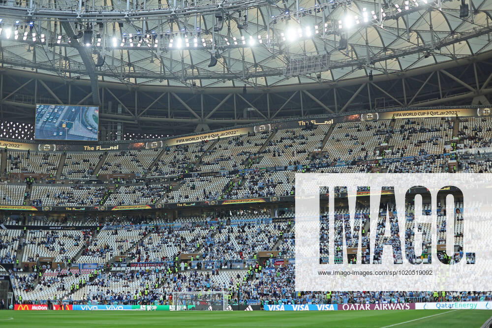 18th December 2022; Lusail Iconic Stadium, Lusail, Qatar; FIFA World Cup, WM, Weltmeisterschaft, Fussball Football Final Argentina versus France; An interior view of Est& xe1;dio Lusail, as fans start to arrive for the final game ActionPlus12459506 DiaEsportivo