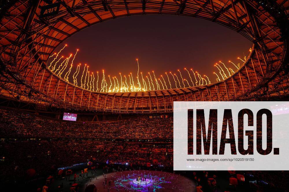 Mandatory Credit: Photo by Javier Garcia Shutterstock (13670815aa) Fireworks during the closing ceremony Argentina v France, FIFA World Cup, WM, Weltmeisterschaft, Fussball 2022, Final, Football, Lusail Stadium, Al Daayen, Qatar - 18 Dec 2022 Editorial Use Only Argentina v France, FIFA World Cup 2022, Final, Football, Lusail Stadium, Al Daayen, Qatar - 18 Dec 2022 Editorial Use Only