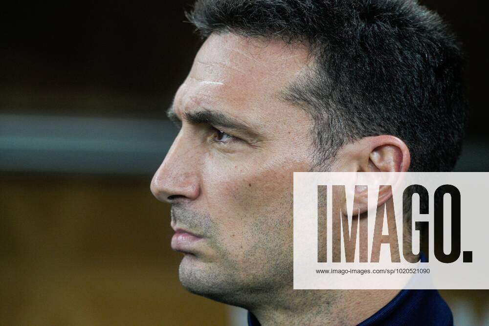 Mandatory Credit: Photo by Dave Shopland Shutterstock (13670813y) Argentina Manager Lionel Scaloni looks on during the singing of the national anthems Argentina v France, FIFA World Cup, WM, Weltmeisterschaft, Fussball 2022, Final, Football, Lusail Stadium, Al Daayen, Qatar - 18 Dec 2022 Editorial Use Only Argentina v France, FIFA World Cup 2022, Final, Football, Lusail Stadium, Al Daayen, Qatar - 18 Dec 2022 Editorial Use Only