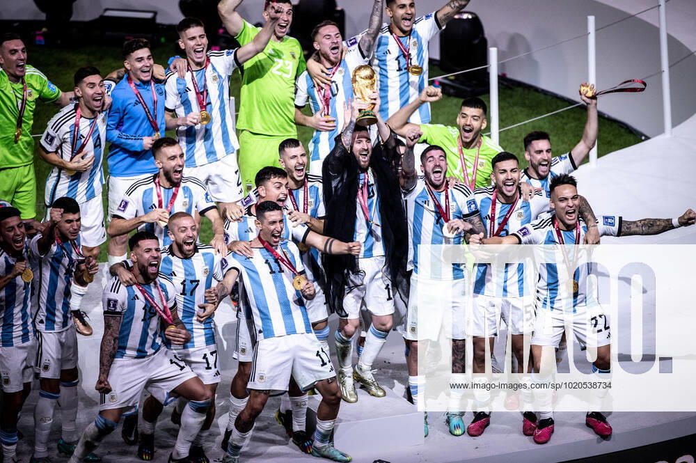 Argentina in action during Argentina vs France at Lusail Stadium in Doha, Catar, today December 18, 2022.