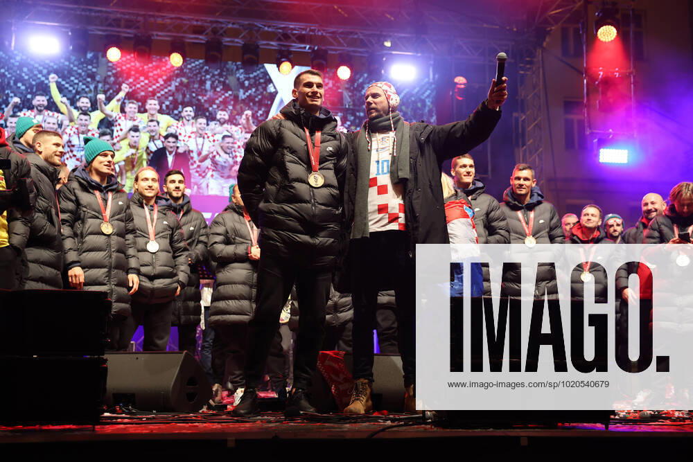 Zagreb, December 18, 2022. Magnificent welcome of the Croatian national football team in Zagreb after winning the bronze medal at the Quatar world cup 2022. Dominik Livakovic