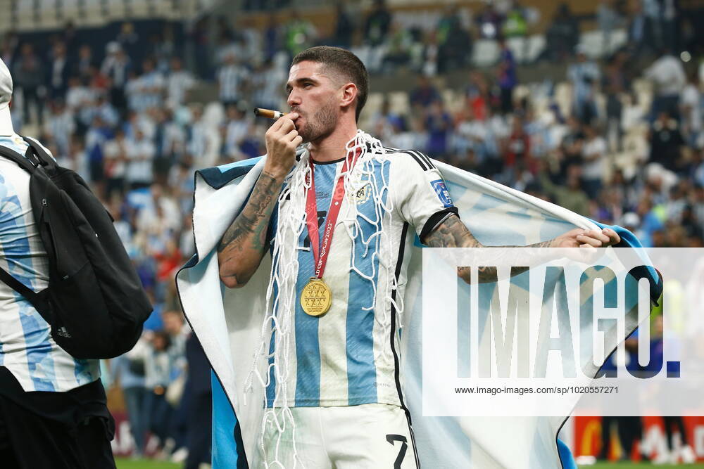 Rodrigo De Paul (ARG), DECEMBER 18, 2022 - Football Soccer : De Paul celebrate after winning FIFA World Cup, WM, Weltmeisterschaft, Fussball Qatar 2022 final match between Argentina 3 (PSO 4-2) 3 France at the Lusail Stadium in Al Daayen, Qatar. Noxthirdxpartyxsales (206639890)