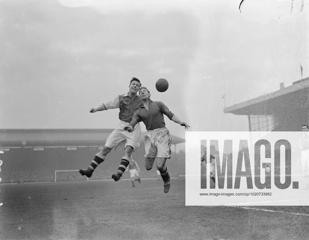 17-year-old centre forward leads Arsenal attack against Everton. Believed to be the youngest centre forward in first-class football, 17-year-old centre forward Reg Lewis led the Arsenal attack against Everton in a first division match at Highbury. Reg Lewis was introduced in place of Ted Drake, who is injured. Photo shows, Reg Lewis, Arsenal s new centre forward, in a tussle with Jack Jones, of Everton. 1 January 1938 United Kingdom England