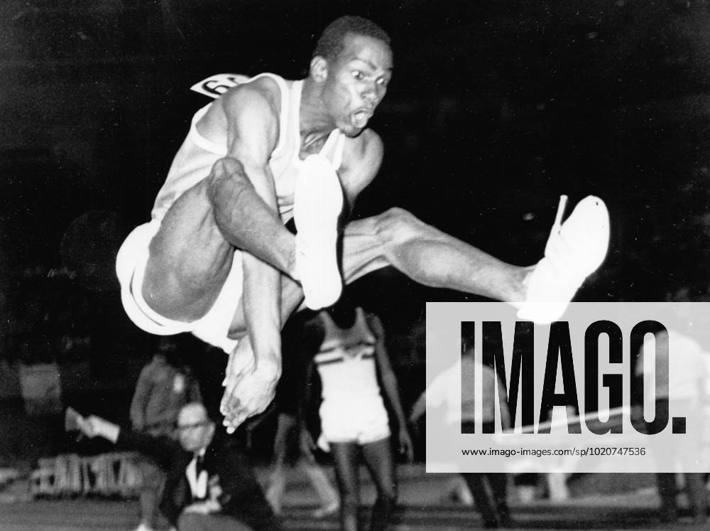 Bob Beamon Bob Beamon in action during the Amateur Athletic Union indoor track and field championships in California during the long jump event 1968