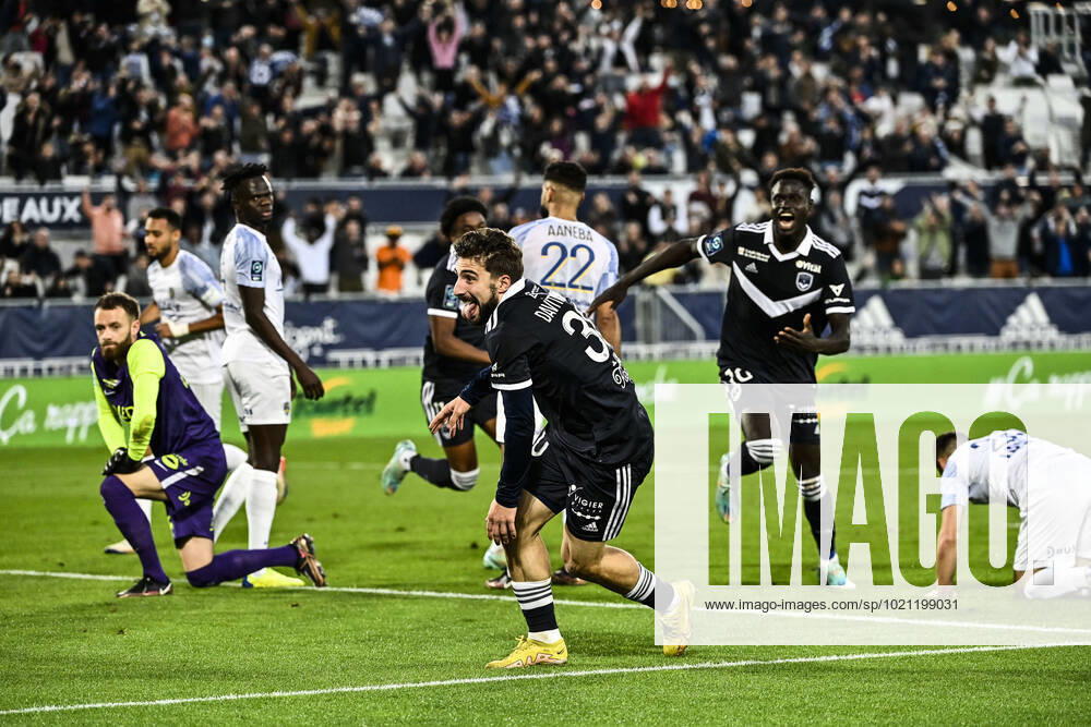 But et Joie Zuriko Davitashvili (gir) FOOTBALL : Bordeaux vs Sochaux - 17eme Journee de L2 BKT - Bordeaux - 30 12 2022 ThierryBreton Panoramic