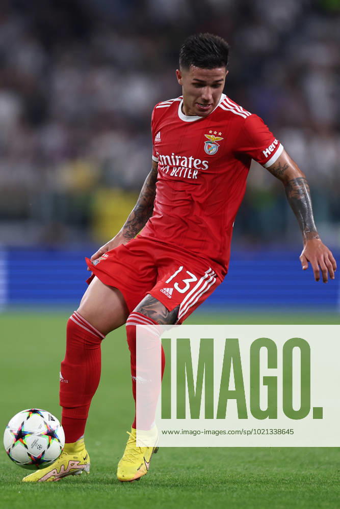 Enzo Fernandez of SL Benfica Torino Allianz Stadium Italy