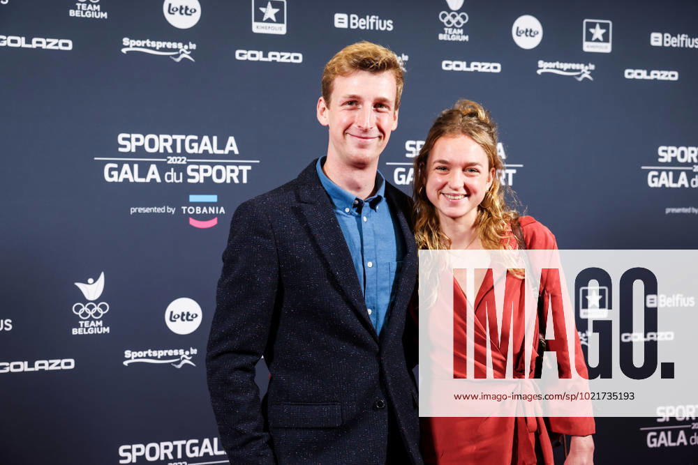 Belgian Athlete Alexander Doom and his partner pictured before the Sportgala award show, to announce the women and men of the year 2022, Friday 06 January 2023 in Antwerp. KURTxDESPLENTER x57918047x