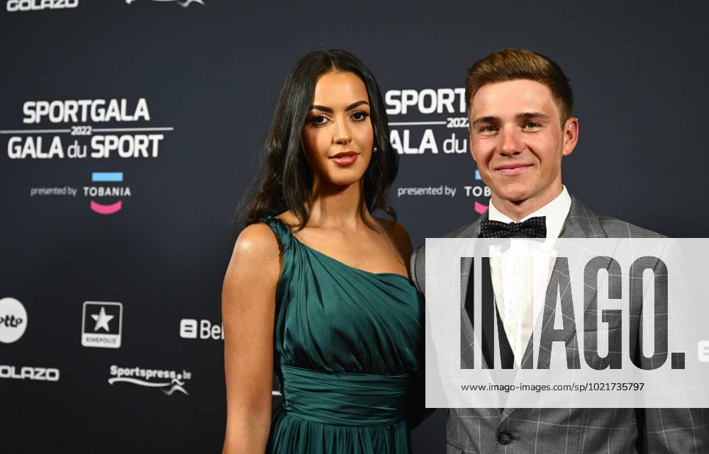 ANTWERPEN, BELGIUM - JANUARY 06 : EVENEPOEL Remco and his wife Oumii pictured during the annual sports gala awards 2022 on January 6, 2023 in Antwerpen, Belgium, 6 01 2023 ( Sports gala awards 2022 PhotoNews Panoramic