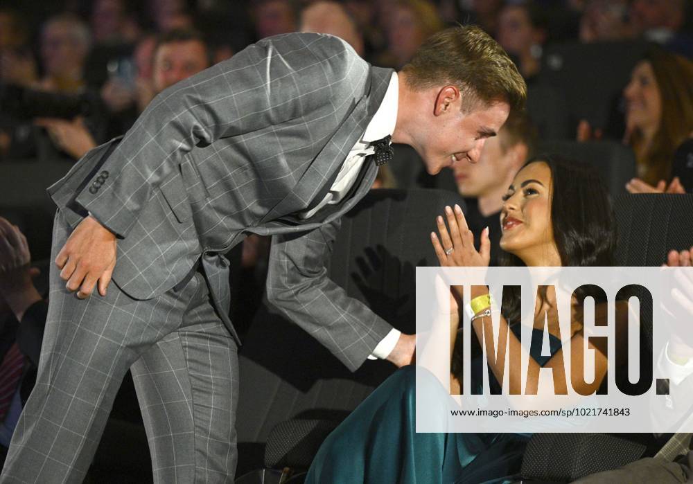 ANTWERPEN, BELGIUM - JANUARY 06 : EVENEPOEL Remco and his wife Oumii pictured during the annual sports gala awards 2022 on January 6, 2023 in Antwerpen, Belgium, 6 01 2023 ( Sports gala awards 2022 PhotoNews Panoramic