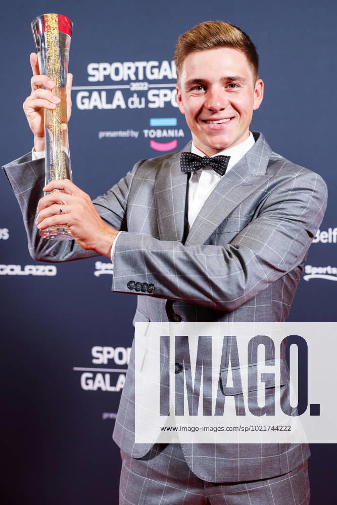 Belgian road cyclist Remco Evenepoel wins Sportman van het jaar Sportif de l annee award during the Sportgala award show, to announce the women and men of the year 2022, Friday 06 January 2023 in Antwerp. KURTxDESPLENTER x57920768x
