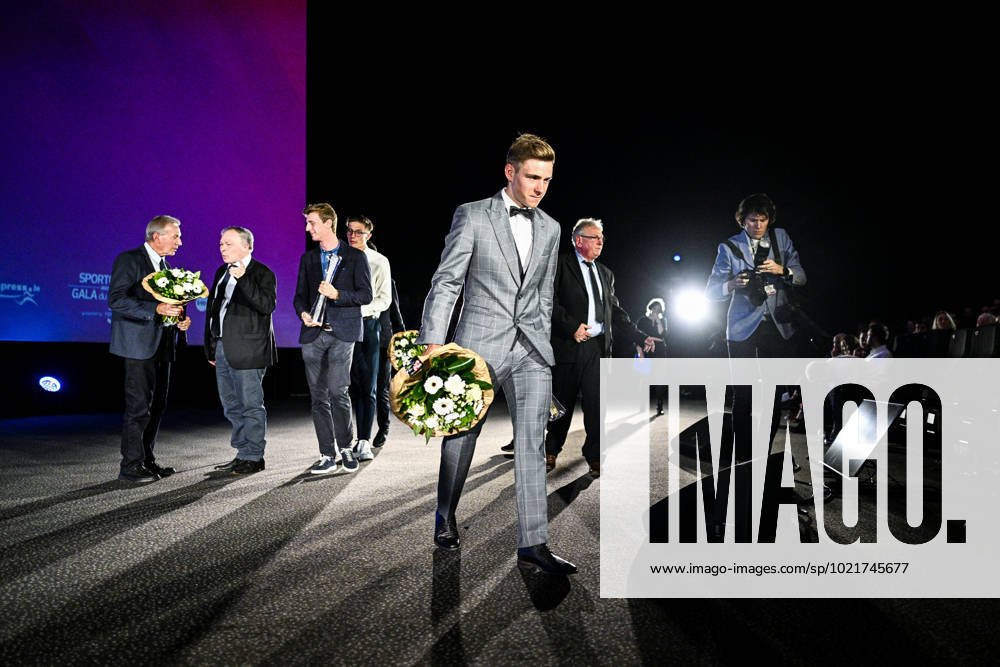 Belgian road cyclist Remco Evenepoel wins Sportman van het jaar Sportif de l annee award during the Sportgala award show, to announce the women and men of the year 2022, Friday 06 January 2023 in Antwerp. JASPERxJACOBS x57921064x