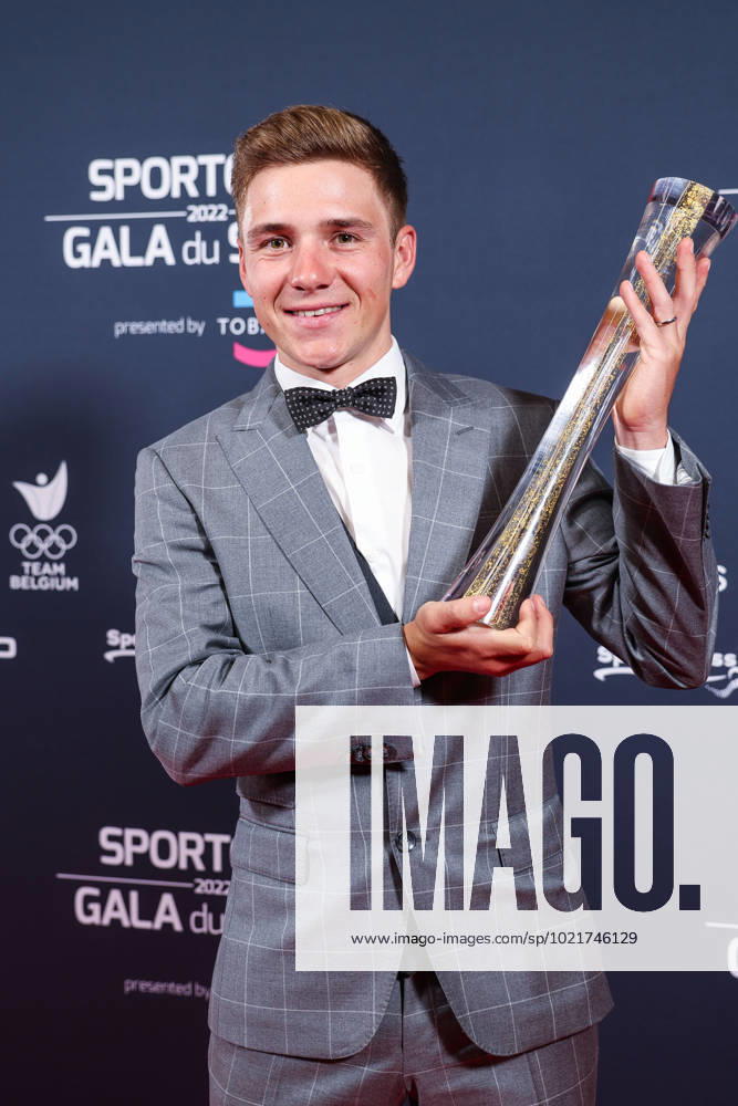 Belgian road cyclist Remco Evenepoel wins Sportman van het jaar Sportif de l annee award during the Sportgala award show, to announce the women and men of the year 2022, Friday 06 January 2023 in Antwerp. KURTxDESPLENTER x57921858x