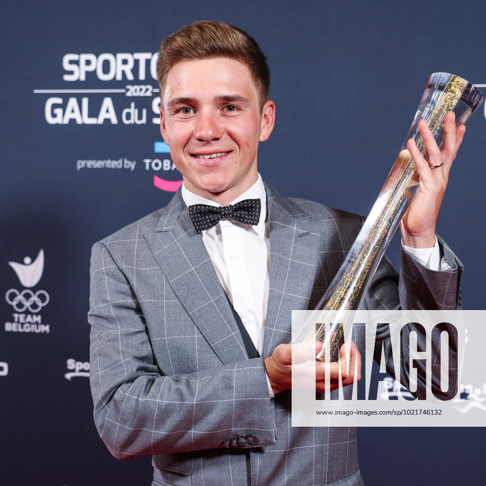 Belgian road cyclist Remco Evenepoel wins Sportman van het jaar Sportif de l annee award during the Sportgala award show, to announce the women and men of the year 2022, Friday 06 January 2023 in Antwerp. KURTxDESPLENTER x57921870x