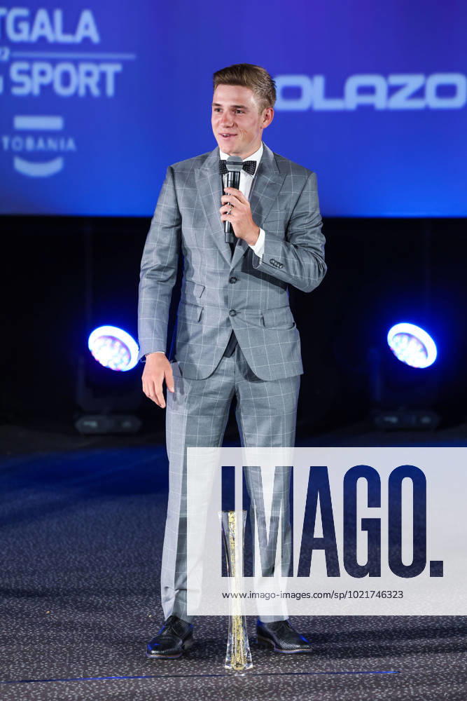 Belgian road cyclist Remco Evenepoel wins Sportman van het jaar Sportif de l annee award during the Sportgala award show, to announce the women and men of the year 2022, Friday 06 January 2023 in Antwerp. KURTxDESPLENTER x57922093x